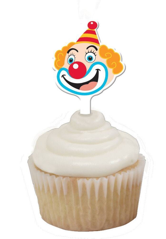 Cupcake Toppers-Big Top Circus-12pkg