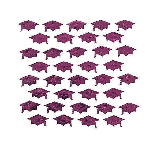 Confetti-Burgundy Graduation Hat-2oz (Seasonal)