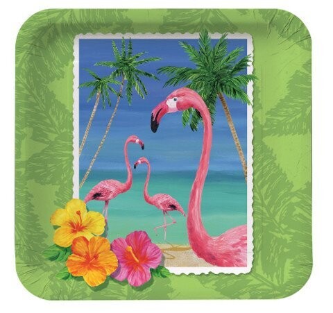 Plates-BEV-Tropical Vacation-8pkg-Paper
