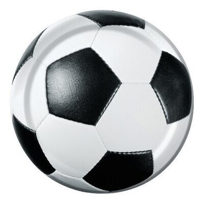 Plates-BEV-Soccer Fanatic-8pkg-Paper