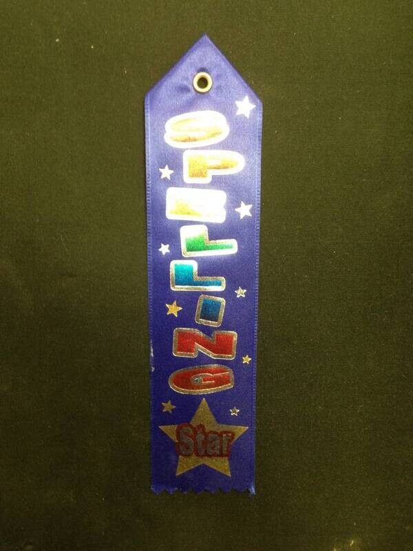 Award Ribbon-Blue Spelling Star-8.4&#39;&#39;