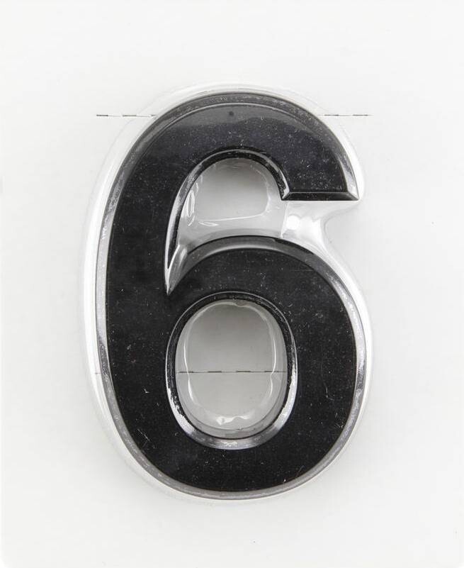 Numbers-#6-Black-Plastic-5.25''