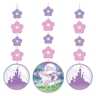 Hanging Cutouts-Unicorn Fantasy