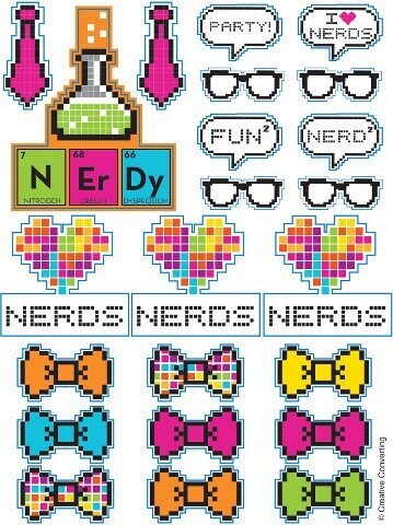 Stickers-Get Nerdy-4 Sheets