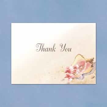 Thank You Cards-Seashell-50pk