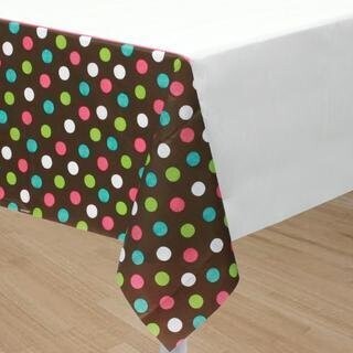 Table Cover- Warm Polka Dots-Paper-54&#39;&#39; x 102&#39;&#39; (Discontinued)