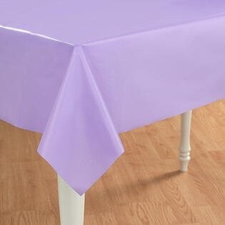 Plastic Table cover rectangle - Luscious lavender ( 54&quot; x 108&quot; )