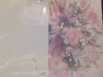 Wedding Bulletin-Flowers-100 Sheets