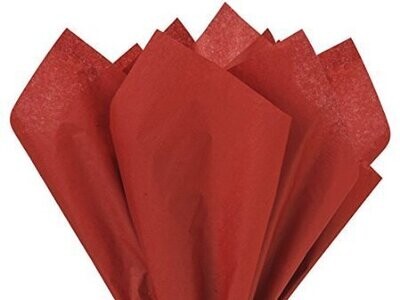 Tissue Gift Wrap- Red- 10 Sheets (20&quot;x20&quot; Each)