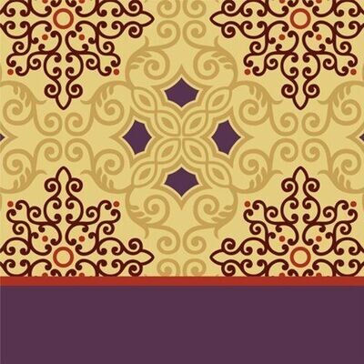Napkins-BEV-Golden Tapestry-16pk-2ply (Dicountinued/Final Sale)