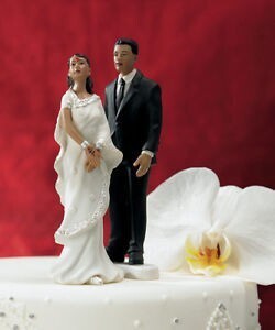 Cake Topper-Indian Bride in White Sari-1pkg-13cm