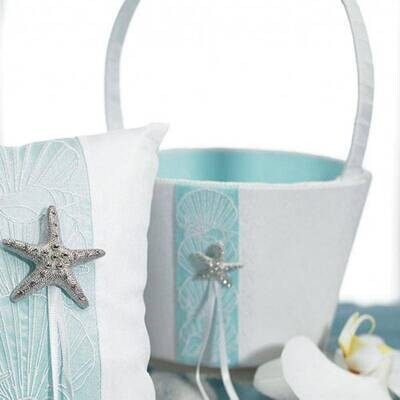 Flower Girl Basket-Beach Collection-1pkg-8&quot;