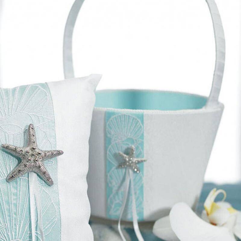 Flower Girl Basket-Beach Collection-1pkg-8&quot;