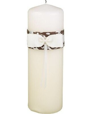 Wedding Candle-Mocha-9&#39;&#39;