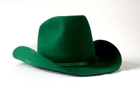 Cowboy Hat-St. Patrick&#39;s Day with Green Fur-1pkg