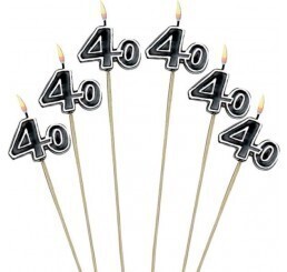 Candles-40th Birthday
