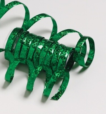 Serpentine Streamers-Holographic Emerald Green-1pkg