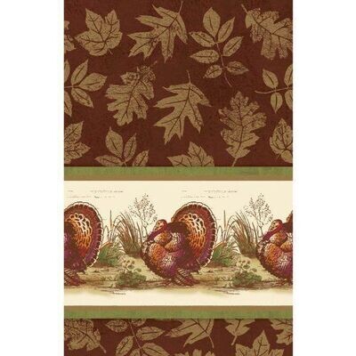 Table Cover-Thanksgiving Turkey-Plastic-54'' x 102''