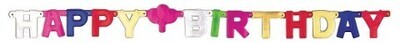 Jointed Banner - Happy Birthday - 1pkg - 4.75ft