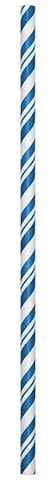 Paper Straws-Striped Blue-24pkg-7.75&quot;