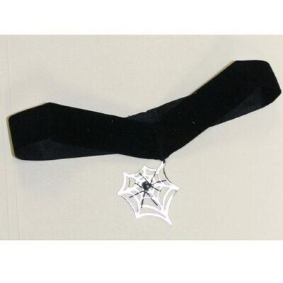 Costume Accessory-Spider Web Choker-1pkg