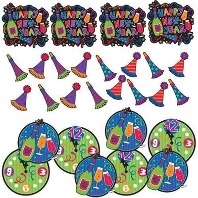 Cutouts-Happy New Year-6pk