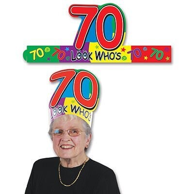 Headband-Look Who&#39;s 70-1pkg-Adjustable