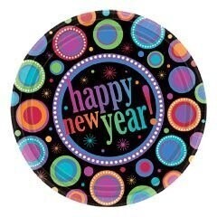 Plates-BEV-New Year-Modern-Paper-8pk-Paper