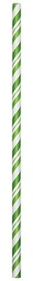 Paper Straws-Striped Fresh Lime-24pkg-7.75&quot;