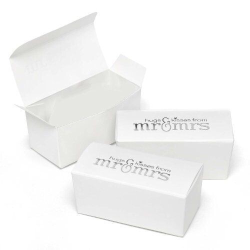 Favor Boxes- Mr &amp; Mrs- 25pk