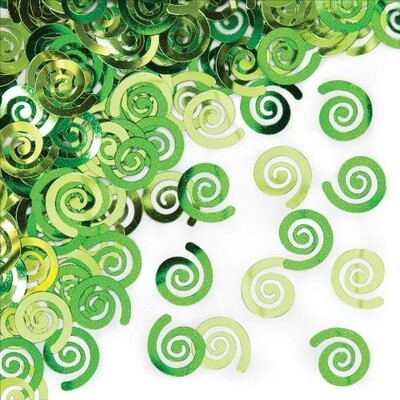 Confetti-Metallic Green Swirls-14g