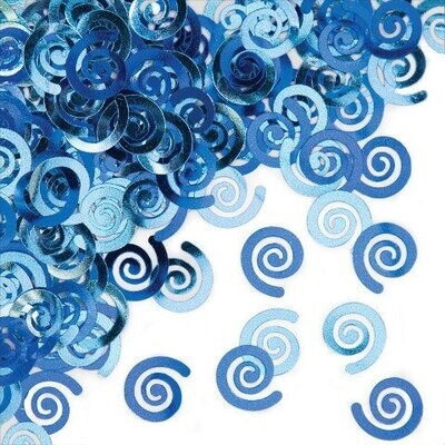 Confetti-Metallic Blue Swirls-14g