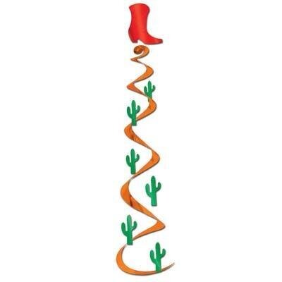 Danglers-Foil Swirl-Western Cowboy-3pkg-30&quot;
