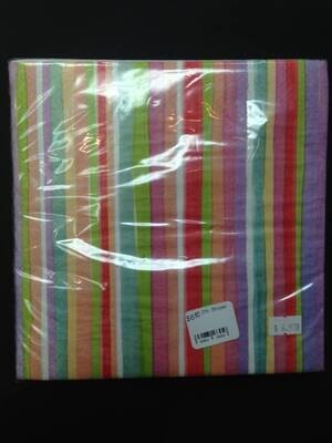 Napkins-DN-Poppy Stripe-16pkg-3ply (Discontinued)