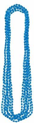 Bead Necklaces - Metallic - Blue - 8pk/30&#39;&#39;