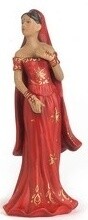 Cake Topper-Indian Bride in Red Sari-1pkg-13cm