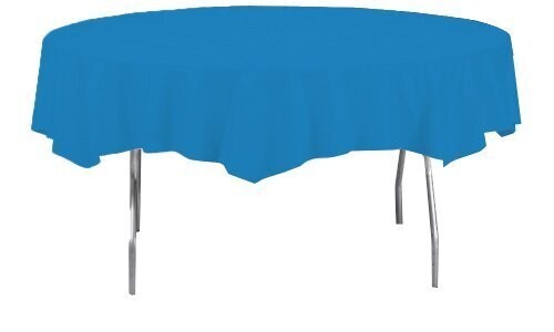 Tablecover-Round-True Blue-Plastic