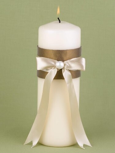 Wdding Cande-Ivory/Mocha-10&#39;&#39;