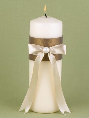 Wdding Cande-Ivory/Mocha-10&#39;&#39;
