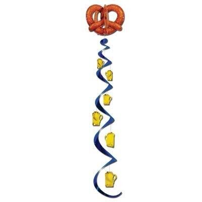 Danglers-Foil Swirl-Jumbo Oktoberfest-1pkg-4ft
