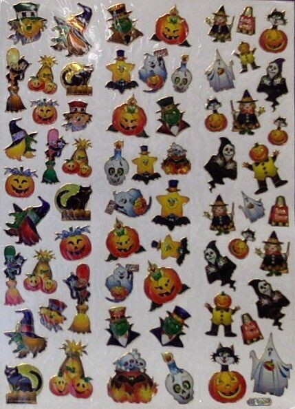 Stickers-Halloween Assortment-1pkg-1 Sheet