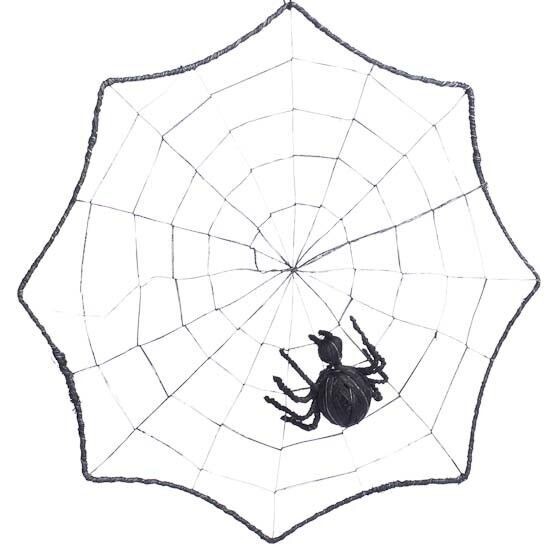 Halloween Accessory-Wire Spider Web-1pkg-16&quot;