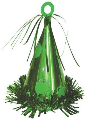 Balloon Weight-Party Hat-Green-6oz