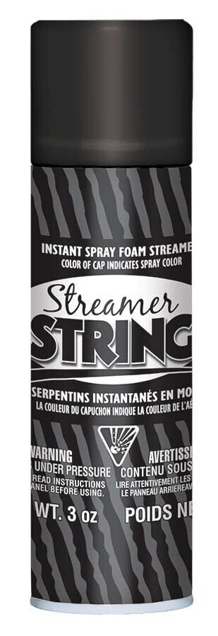 Streamer String -Black-3oz