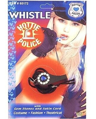Costume Accessory-Police Whistle Necklace-1pkg