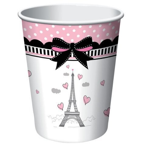 Paper Cups-Party in Paris-8pkg-9oz- Discontinued