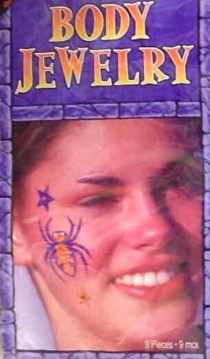 Costume Accessory-Spider Body Jewelry-1pkg