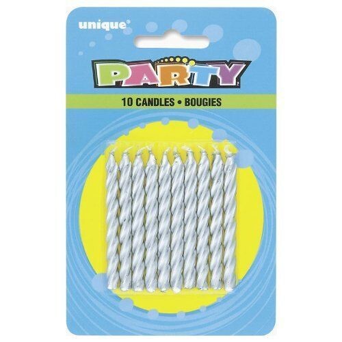 Candles-Spiral-Silver-Metallic-10pk