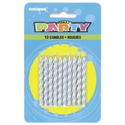 Candles-Spiral-Silver-Metallic-10pk