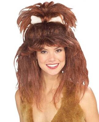 Wig-Cave Woman with Bone-One Size